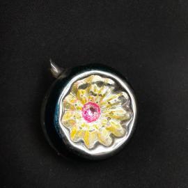 Елочная игрушка СССР,стекло,шар прожектор. Винтаж