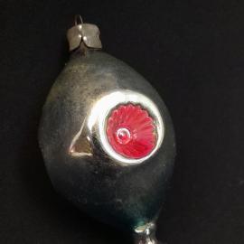 Елочная игрушка СССР,стекло,капля Прожектор. Винтаж