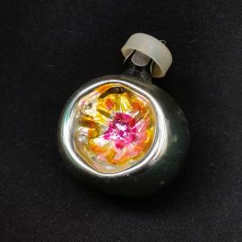 Елочная игрушка СССР,стекло,шар прожектор. Винтаж