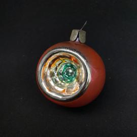 Елочная игрушка СССР,стекло,шар. Винтаж
