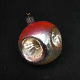 Елочная игрушка СССР,стекло,шар  прожектор. Винтаж.