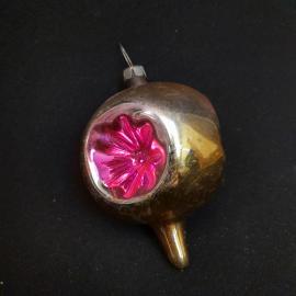 Елочная игрушка СССР,стекло, шар прожектор. Винтаж