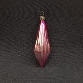 Елочная игрушка СССР,стекло, капля сосулька полульдинка. Винтаж