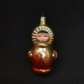 Елочная игрушка СССР,стекло, Якут. Орловская фабрика Победа. Винтаж