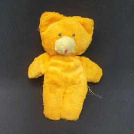 Винтажная плюшевая игрушка Котенок, высота 25 см, СССР