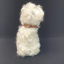 Винтажная плюшевая игрушка Собачка пудель высота 36 см СССР