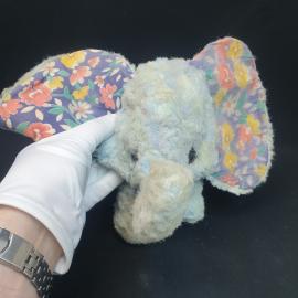 Винтажная плюшевая игрушка Слоник высота 26 см СССР