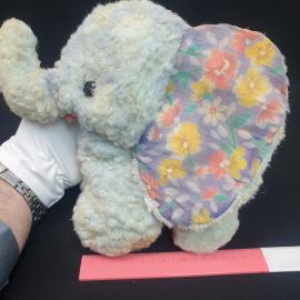 Винтажная плюшевая игрушка Слоник высота 26 см СССР