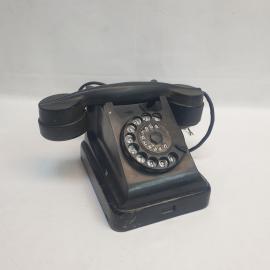 Антикварный настольный телефон VEF 1940-е годы карболит,  Рига, СССР