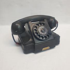 Винтажный настольный телефон  Пермский тз, 1962 год, карболит, СССР