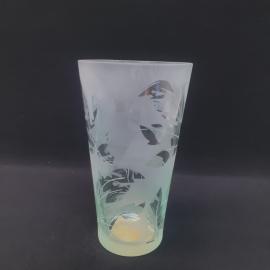 Винтажная ваза для цветов Осень 23,5 см, стекло, 2 л, СССР