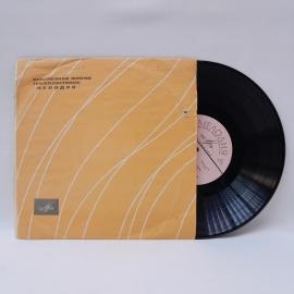 Немецкий язык, для 10 класса средней школы. Советская виниловая пластинка СССР. Учебная. Набор.