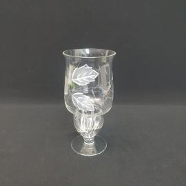 Винтажная ваза Богемия Серебряная роза, высота 21 см, Чехословакия