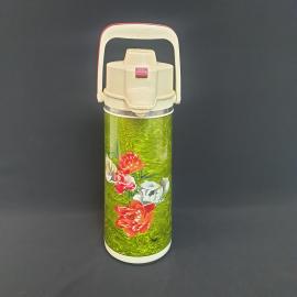 Винтажный термос на 3 литра с стеклянной колбой и помпой, Китай