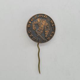 Значок СССР, vas rinkamo 1937, факел и цифра 17, советский и винтажный