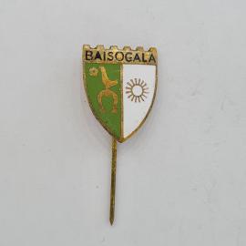 Значок СССР, Baisogala, герб, птица и солнце, Литва, коллекционный, советский и винтажный