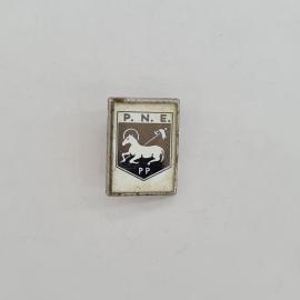 Значок СССР. P.N.E., лошадь и птица, спорт. Винтажный значек.