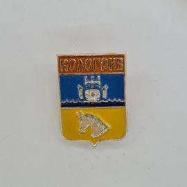 Значок СССР. Кологрив, герб города, Костромская область. Винтажный значек.