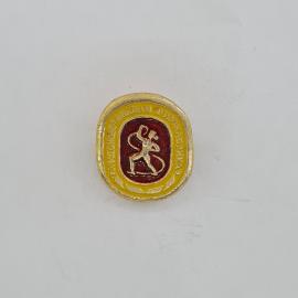 Значок СССР. Юностьвенная гимнастика, спортсменка, спорт. Винтажный значек.