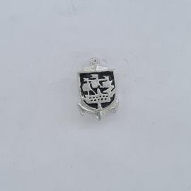 Значок СССР. Герб с кораблем и якорем, морская тематика. Винтажный значек.