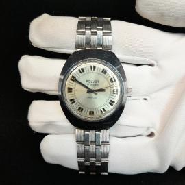 Винтажные наручные часы Poljot 17 jewels. Сделано в СССР, металлический браслет, коллекционные