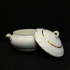 Винтажная супница ЗиК Конакова, фаянс, СССР