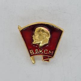 Значок СССР. ВЛКСМ, профиль Ленина, комсомол. Винтажный значек.