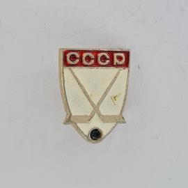 Значок СССР. Барабан с надписью СССР, пионерия. Винтажный значек.