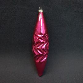 Винтажная елочная игрушка сосулька, стекло. СССР