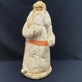 Винтажный ватный Дед Мороз. Новогоднее украшение СССР.