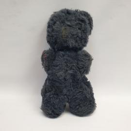 Винтажная игрушка СССР. Мягкий медвежонок серого цвета, плюшевый мишка для коллекции