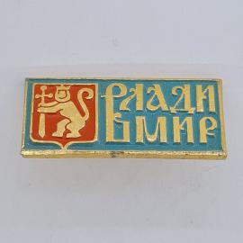 Значок СССР. Радын, герб с львом и мечом, город Польша. Винтажный значек.
