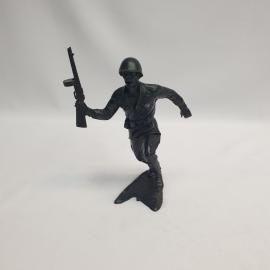 Винтажная фигура СССР. Пластиковая статуэтка солдат на подставке, коллекционный предмет