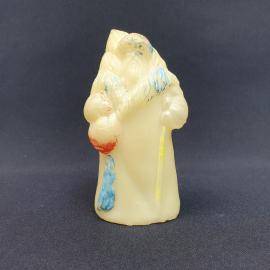 Елочная игрушка новогодняя. Винтажная фигурка Дед Мороз СССР из пластмассы для праздничного декора