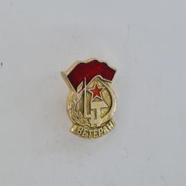 Значок СССР. Витебск, звезда, знамя, ЛКСМ. Винтажный значек.
