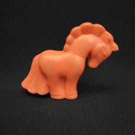 Винтажная игрушка СССР. Пластмассовая лошадка, детская фигурка для коллекции и интерьера