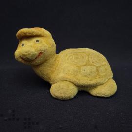 Винтажная игрушка СССР. Черепаха бархатистая декоративная фигурка для коллекции и интерьера