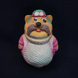 Винтажная игрушка СССР. Резиновый кот в одежде, персонаж сказки для коллекции и декора дома