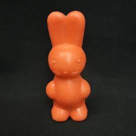 Винтажная игрушка СССР. Пластмассовый зайчик, фигурка советского периода для коллекции