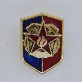 Значок СССР. Щит, звезда, авиация, ВДПО. Винтажный значек.
