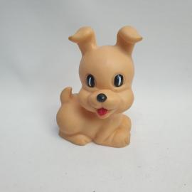 Винтажная игрушка СССР. Резиновая собачка щенок для коллекции, декора и домашней витрины