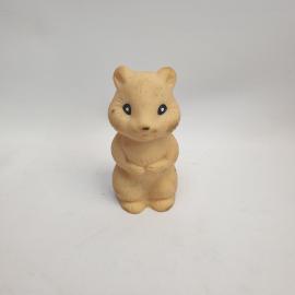 Винтажная игрушка СССР. Резиновая фигурка медвежонок, коллекционная детская игрушка СССР
