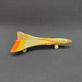 Винтажная игрушка СССР. Самолет Аэрофлот на колесах, металлическая модель для коллекции