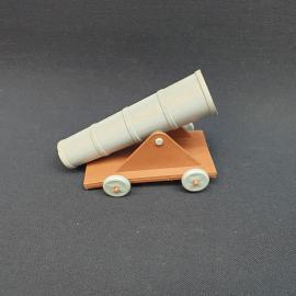 Винтажная игрушка СССР. Миниатюрная пушка на колесах, коллекционная модель для интерьера