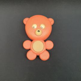 Винтажная игрушка ссср. Пластиковый медвежонок с подвижными глазами, советский сувенир