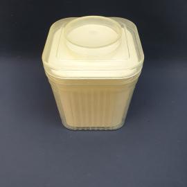 Контейнер для сыпучих продуктов с крышкой. Винтажный кухонный органайзер СССР, пластик