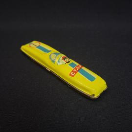 Винтажная игрушка СССР. Гоночный автомобиль Старт, жестяная машинка с рисунком пилота и номером 1
