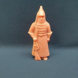 Винтажная фигурка солдат СССР. Пластиковая статуэтка караульный с винтовкой, советский декор