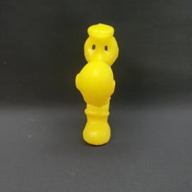 Винтажная игрушка СССР. Обезьянка с мячом, пластиковая фигурка для коллекции и декора