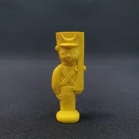 Винтажная фигурка солдатик СССР. Пластиковая миниатюра часовой с ружьем для коллекции